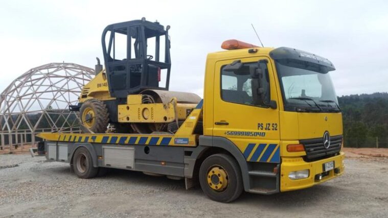 Logística JOT - Traslado Aplanador Compactador de Rodillo